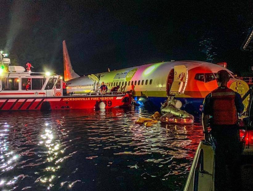 On May 3, 2019, a Miami Air Boeing 737-800 with 143 people aboard, overshot the runway on landing. Jackson Fire Rescue responds quickly; 143 survivors, 21 injured, zero fatalities.